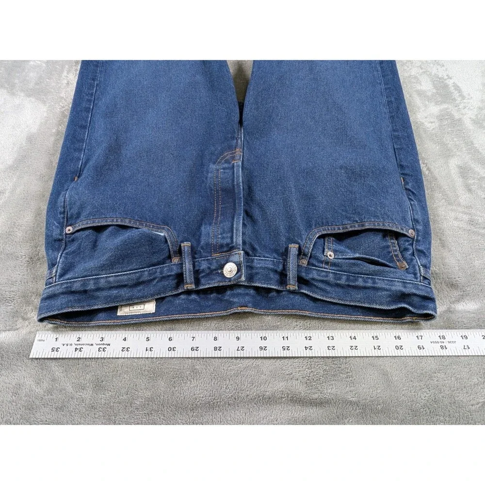 AYR The Slacker Jeans Men’s 35x32 Blue Relaxed Button Fly Made in USA - Picture 11 of 14